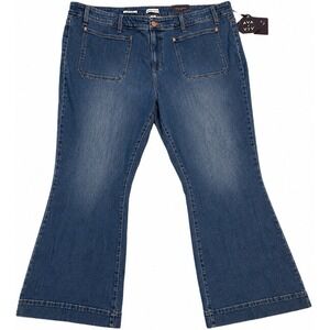 Ava & Viv High Rise Flare Jeans Women's Size 26 No Gap Waistband NWT